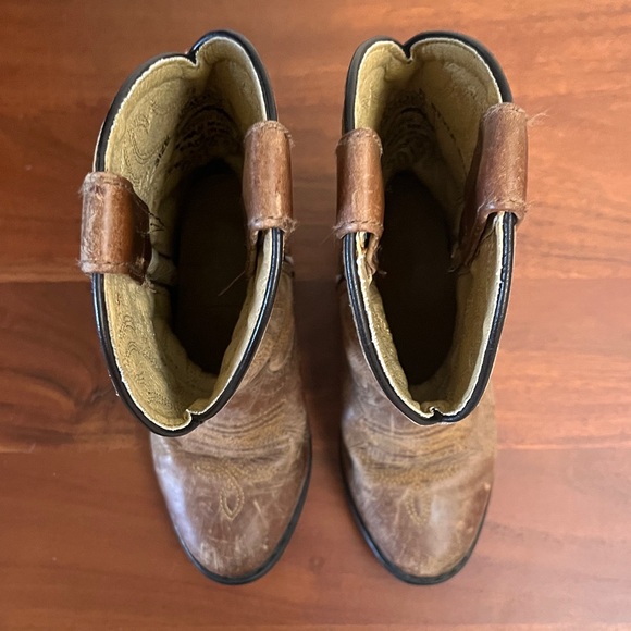 Smoky Mountain Brown Leather Little Kids Cowboy Boots Size 9 - Picture 5 of 6